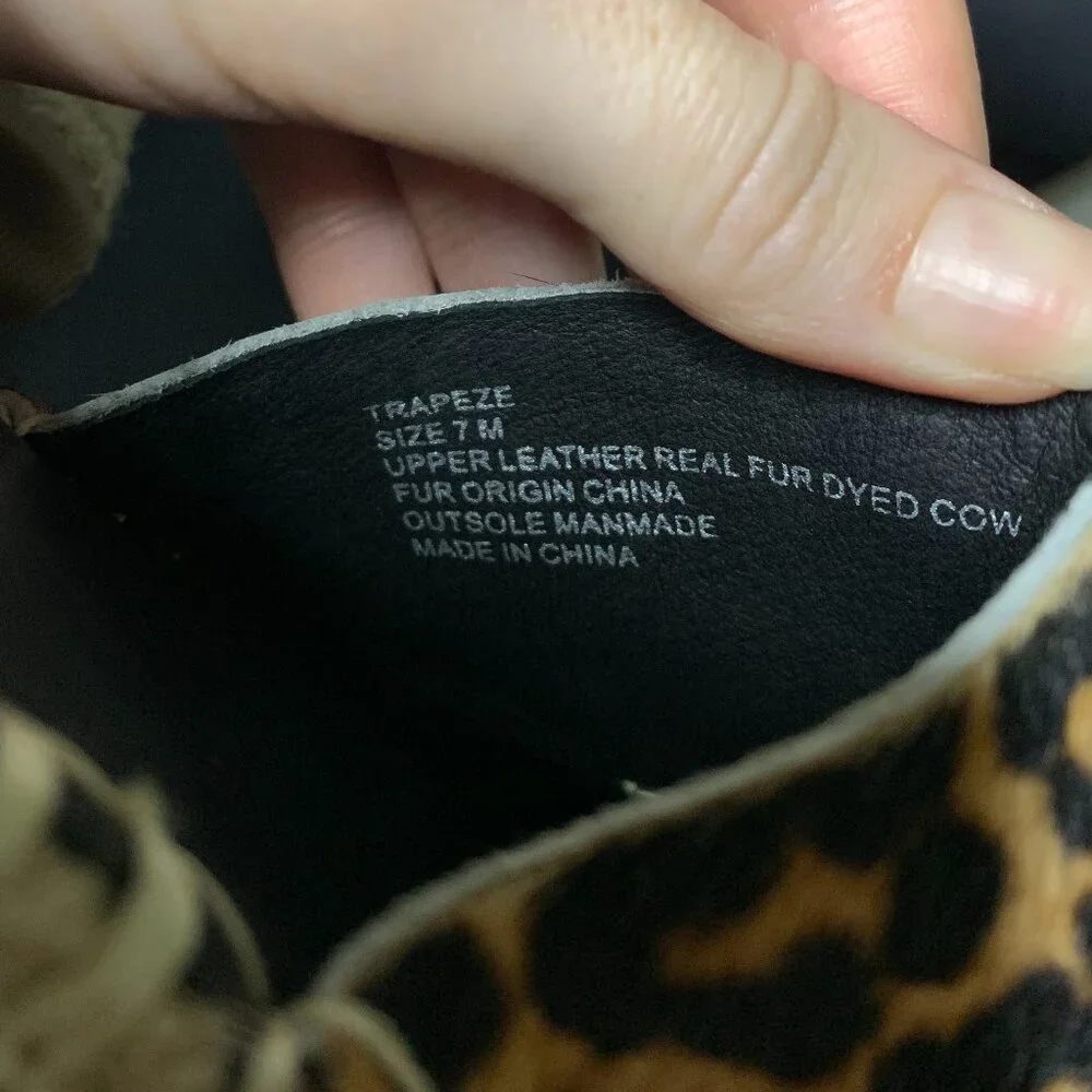 Matisse Leopard Print Wedges, size 7 - Picture 7 of 7